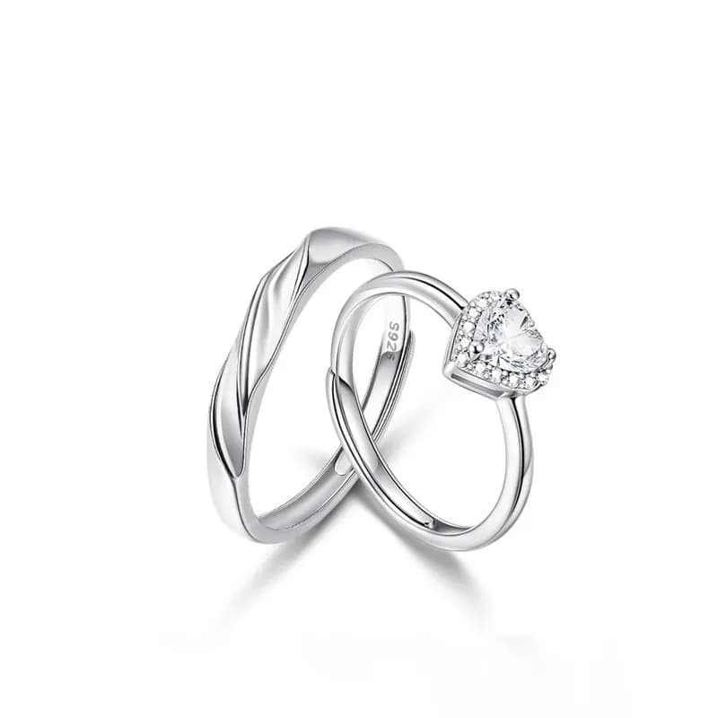 Tú TIENES MI CORAZóN: ANILLOS DE PAREJA CON CORAZóN EXCLUSIVO PARA ELLA