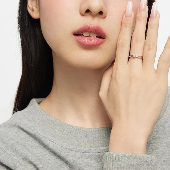 AMOR INFINITO: ANILLOS DE PAREJA ENTRELAZADOS EN PLATA S925, LUJO DE ALTA GAMA 5