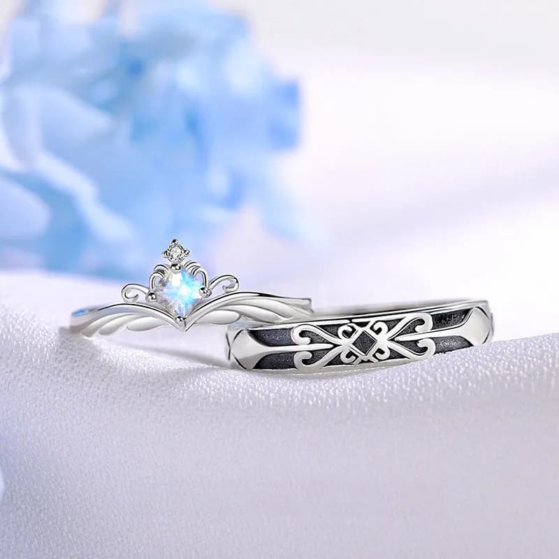 Set de Anillos de Promesa "Vínculo Real" 4