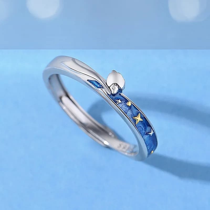 Un amor tan puro como en El Principito 💫💍 Anillos de pareja en plata 925 con un significado especial 5