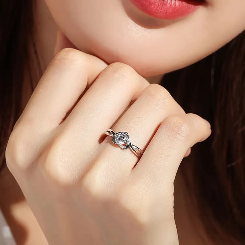 Un corazón para siempre ❤️ Anillo de plata 925 perfecto para ella 2