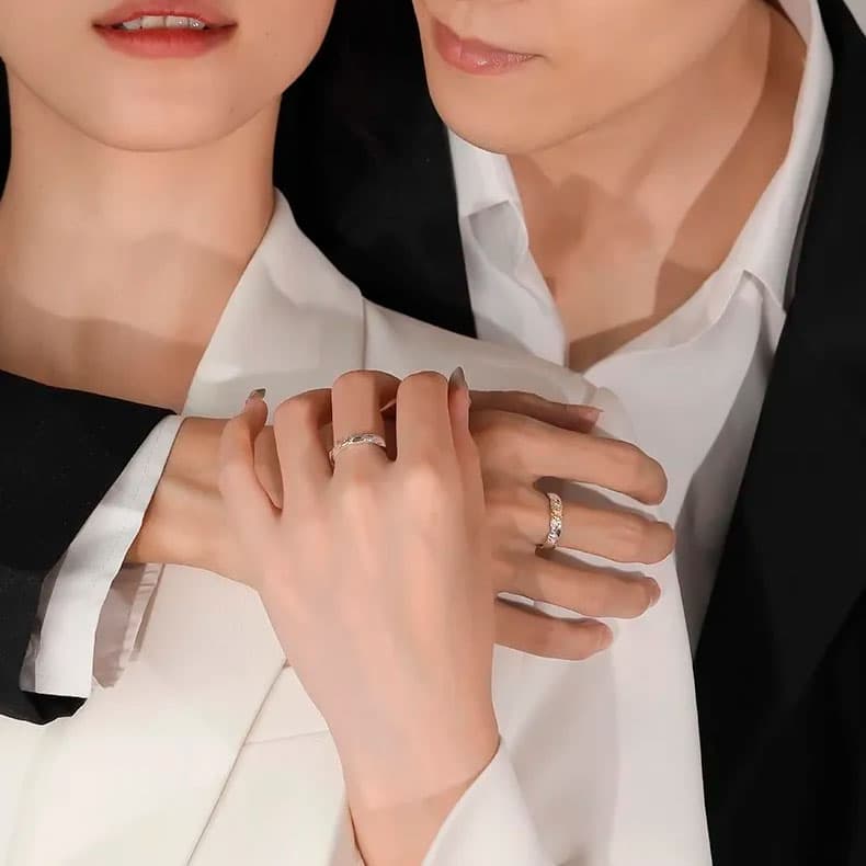 Anillos de Pareja con Sol y Luna en Plata 925 – Diseño Exclusivo 4