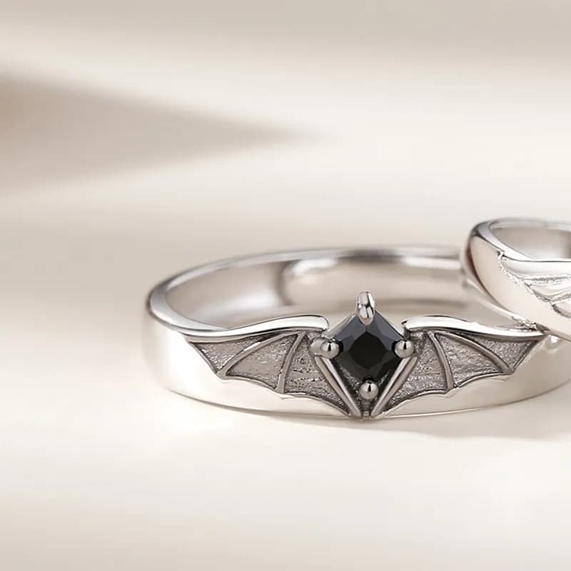 Anillos de Pareja "Ángel & Demonio" en Plata 925 – Amor con Personalidad 4