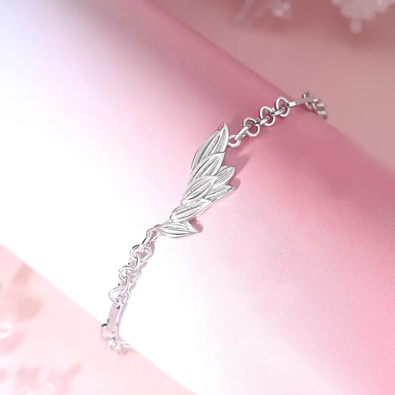 Pulseras Alas de Amor Plata 925 4