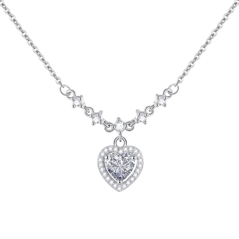 Collar Corazón Brillante