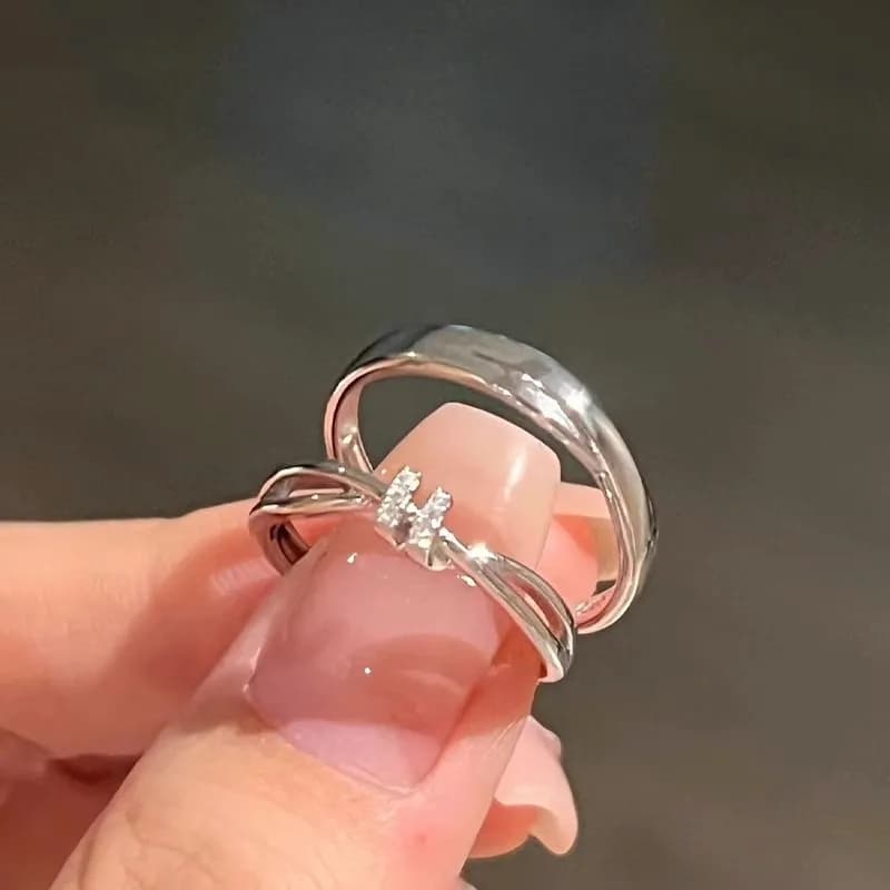 Anillos Dúo Entrelazado