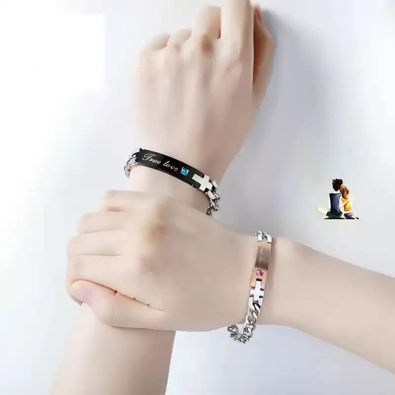 Pack Pulseras Duo Cross & Crystal 5