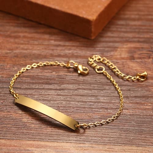 Pulsera Minimalista de Barra Curva – Acero Inoxidable (4 Tonos Disponibles) 4
