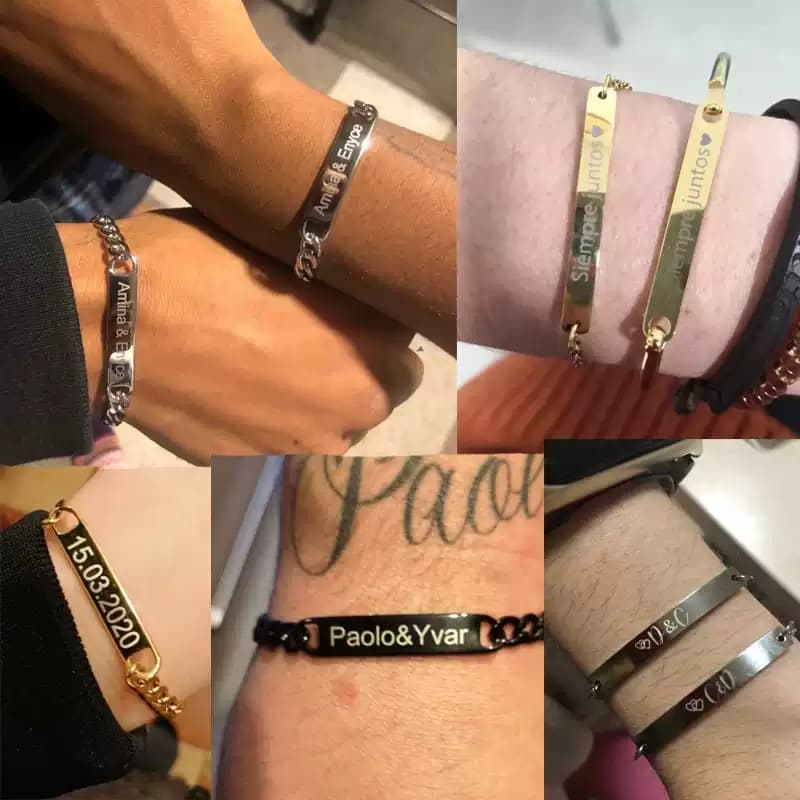 Pulsera Minimalista de Barra Curva – Acero Inoxidable (4 Tonos Disponibles) 6