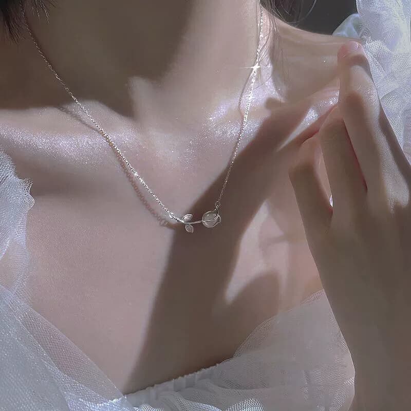 Collar Tulipán de Luz (Plata 925) 4