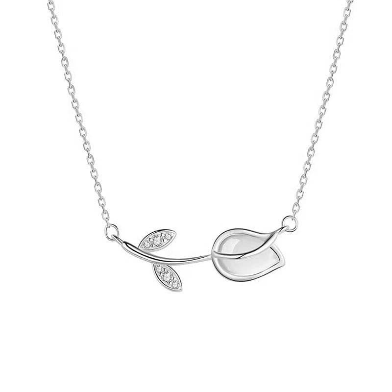 Collar Tulipán de Luz (Plata 925) 5