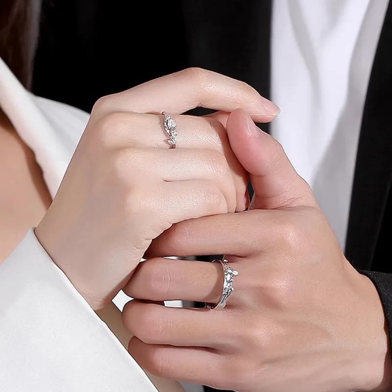 Porque siempre serás mi rosa 🌹💫 Anillos de pareja en plata 925 con la esencia de El Principito 4